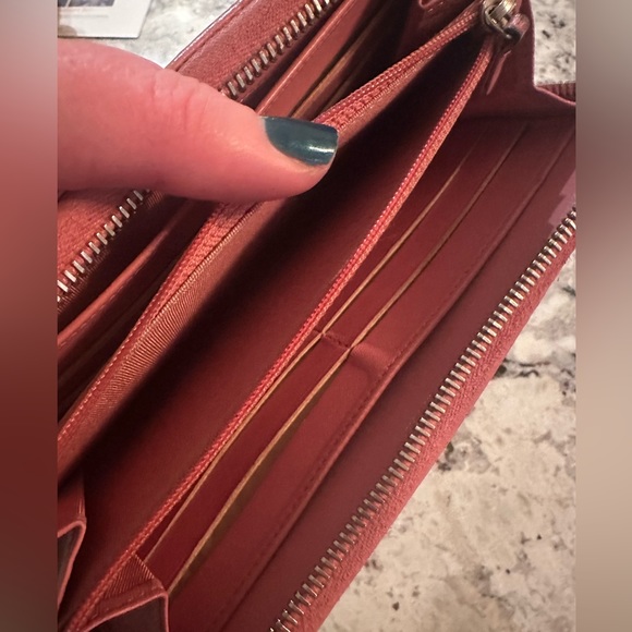 Authentic Chanel Pink Quilted CC Zip Around Wallet - Picture 8 of 15